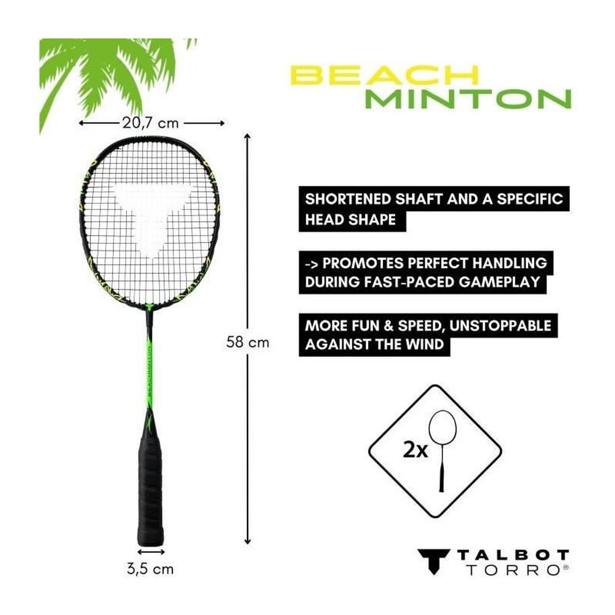 Voir la diapositive 2 : SCHILDKROT Set de beachminton - SCHILDKRÖT