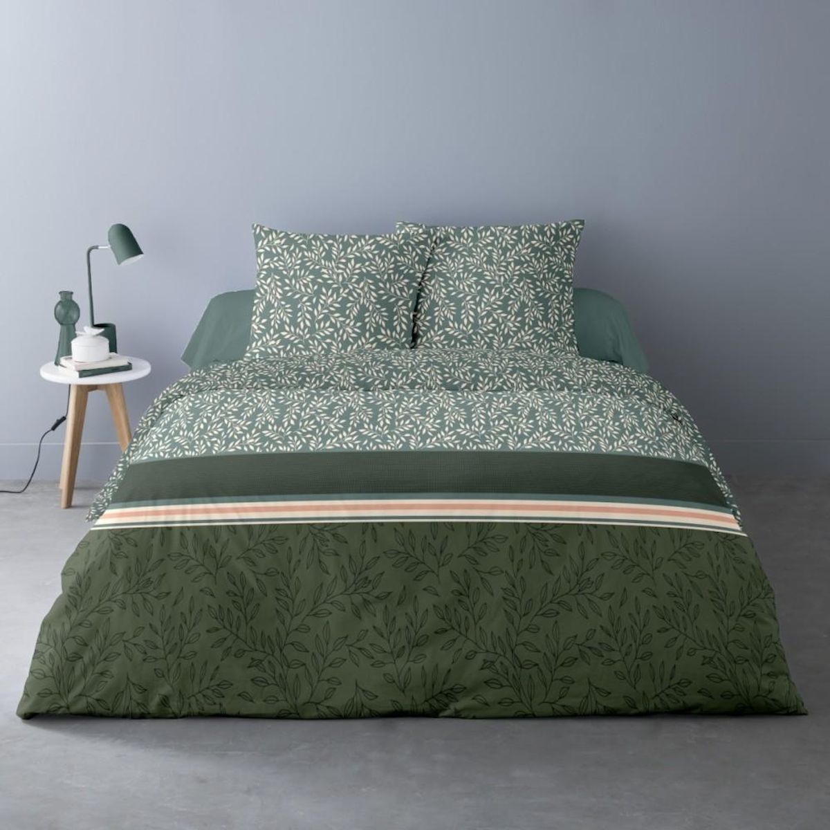 Dourev Housse de couette 240x220 BAMBU + 2 taies matière Polaire