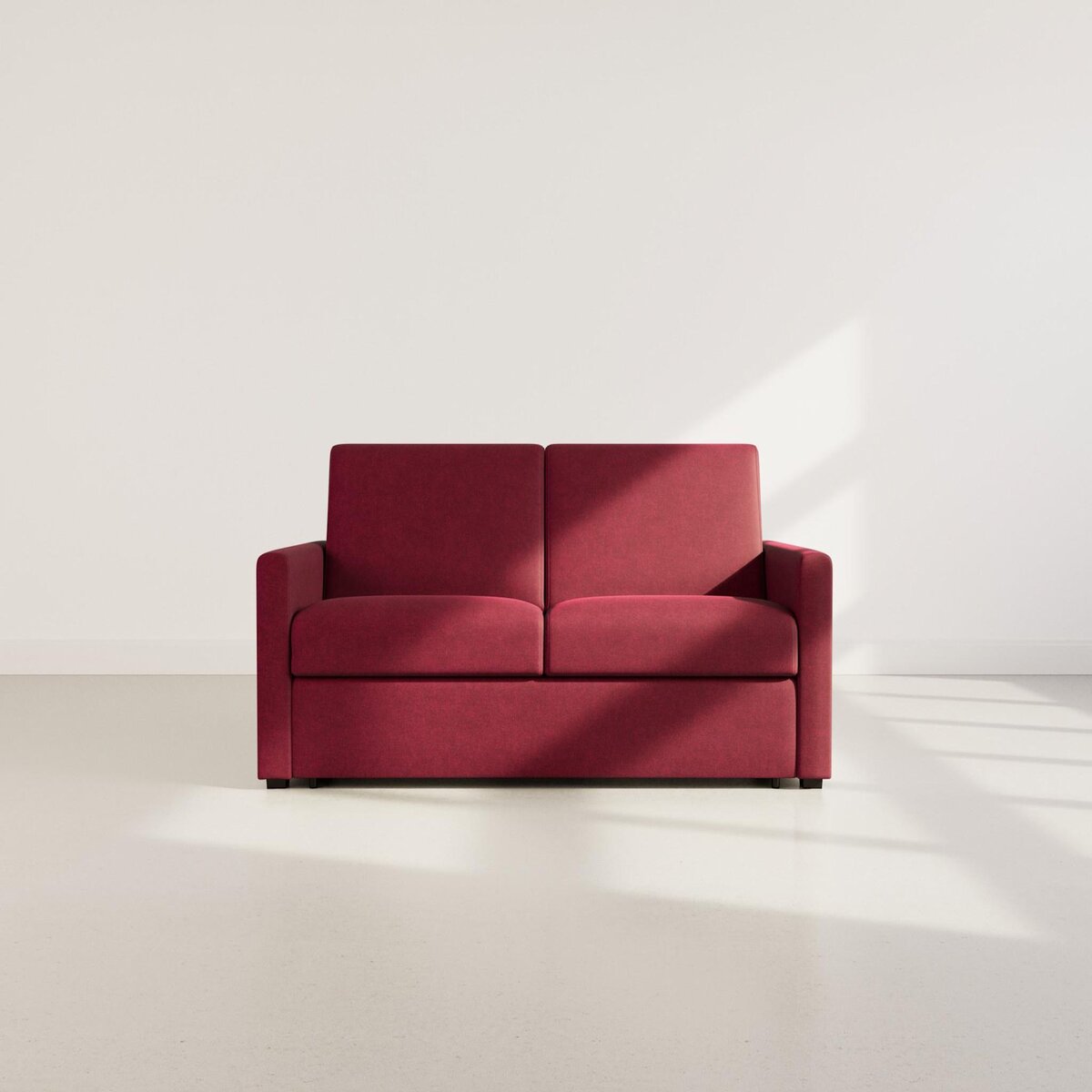 BEST MOBILIER Julia - canapé 3 places convertible express couchage quotidien 140 cm matelas 18 cm en tissu