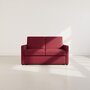 Voir la diapositive 2 : BEST MOBILIER Julia - canapé 3 places convertible express couchage quotidien 140 cm matelas 18 cm en tissu