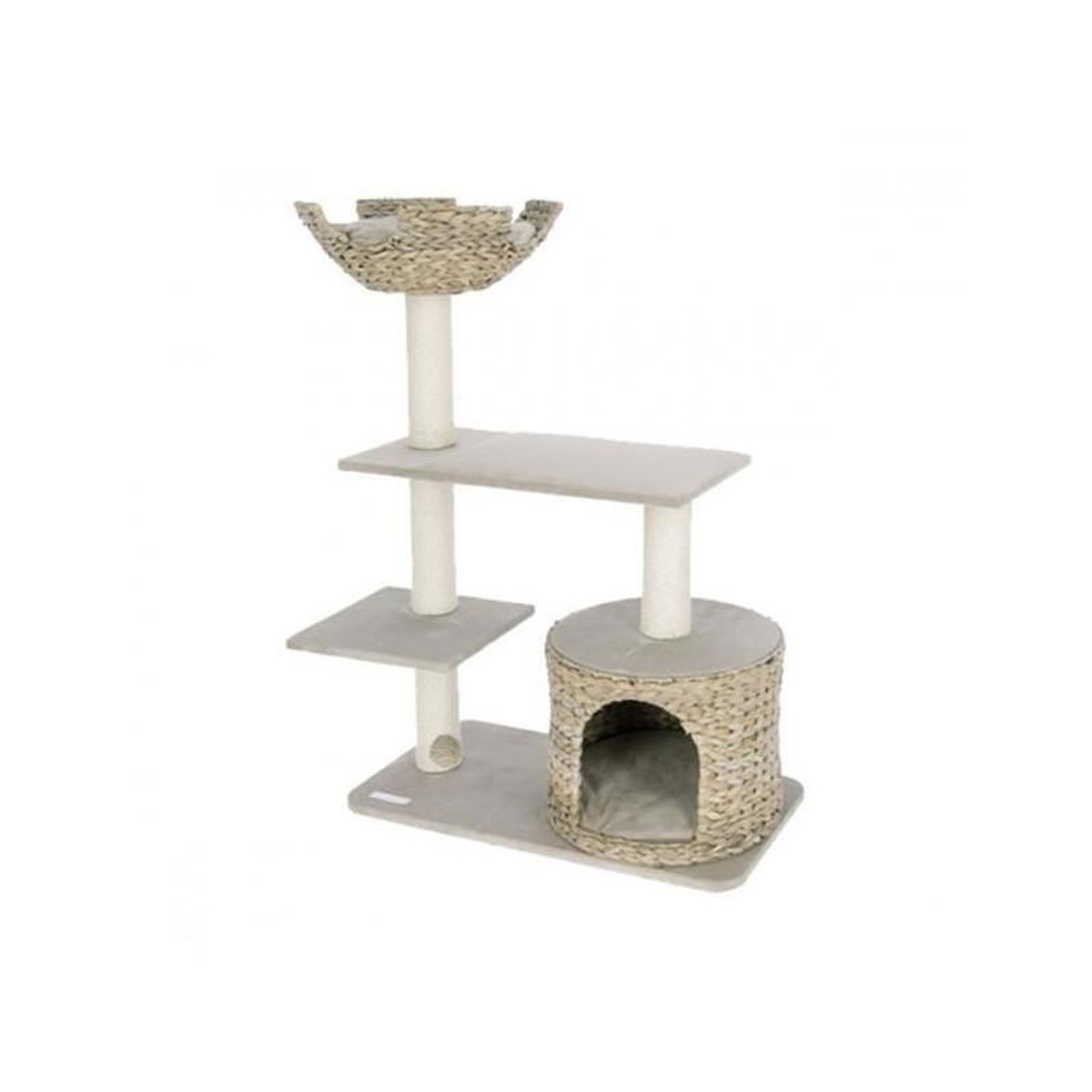 Voir la diapositive 2 : KERBL BANANA LEAF JADE Arbre a chat 70x35x100cm - Beige