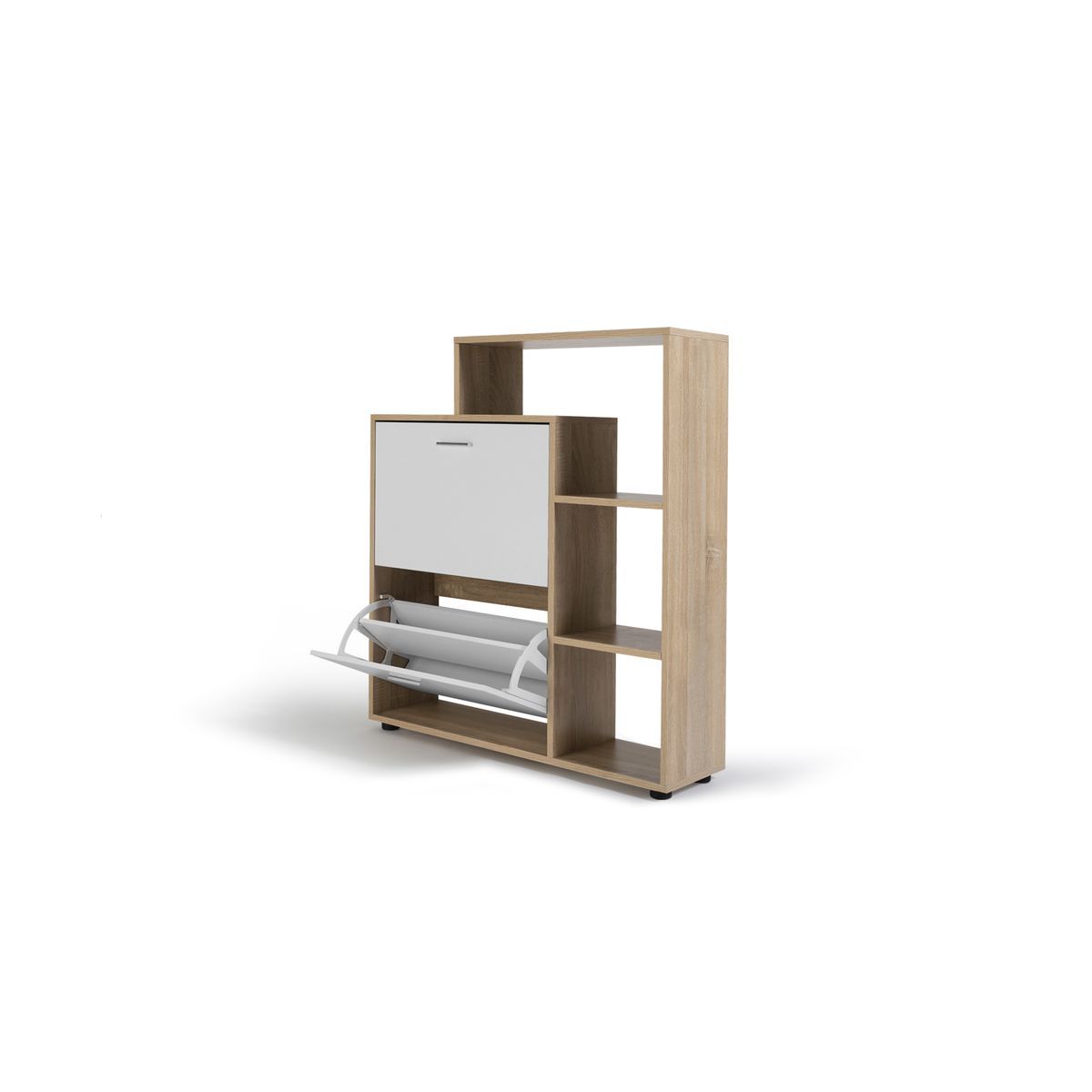 Meuble chaussures 2 portes avec étagère TIM