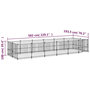Voir la diapositive 6 : VIDAXL Chenil d'exterieur pour chiens Acier 11,26 m²