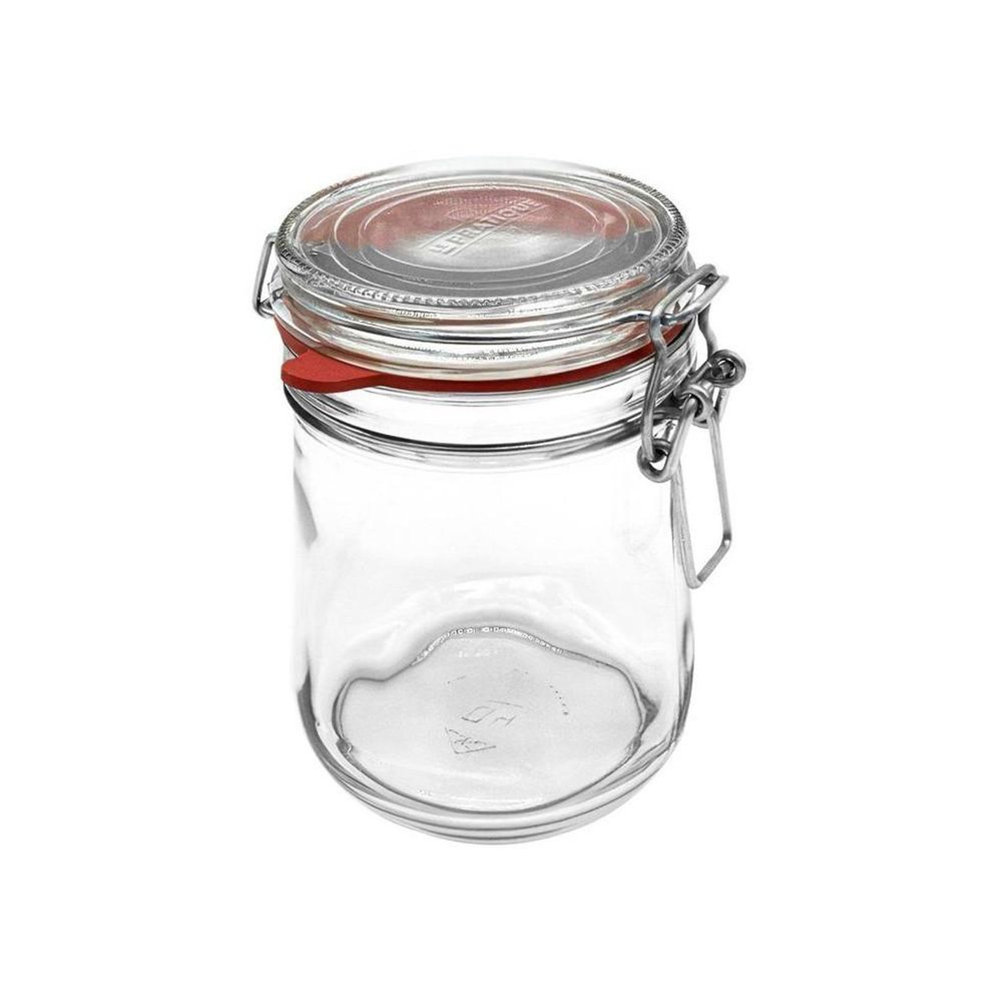 LE PRATIQUE Bocaux en verre à fermeture à armature 750 ml ø85 mm, lot de 6