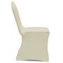 Voir la diapositive 4 : VIDAXL Housses elastiques de chaise Creme 18 pcs