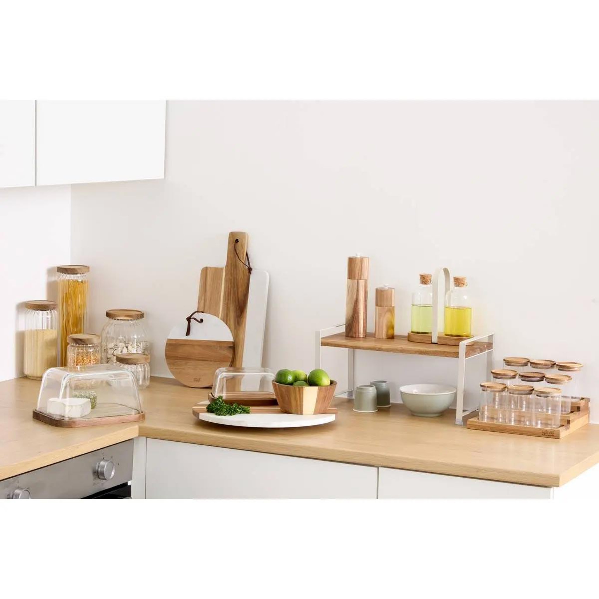 Voir la diapositive 5 : FIVE Porte essuie-tout en bois  harmony  32cm naturel