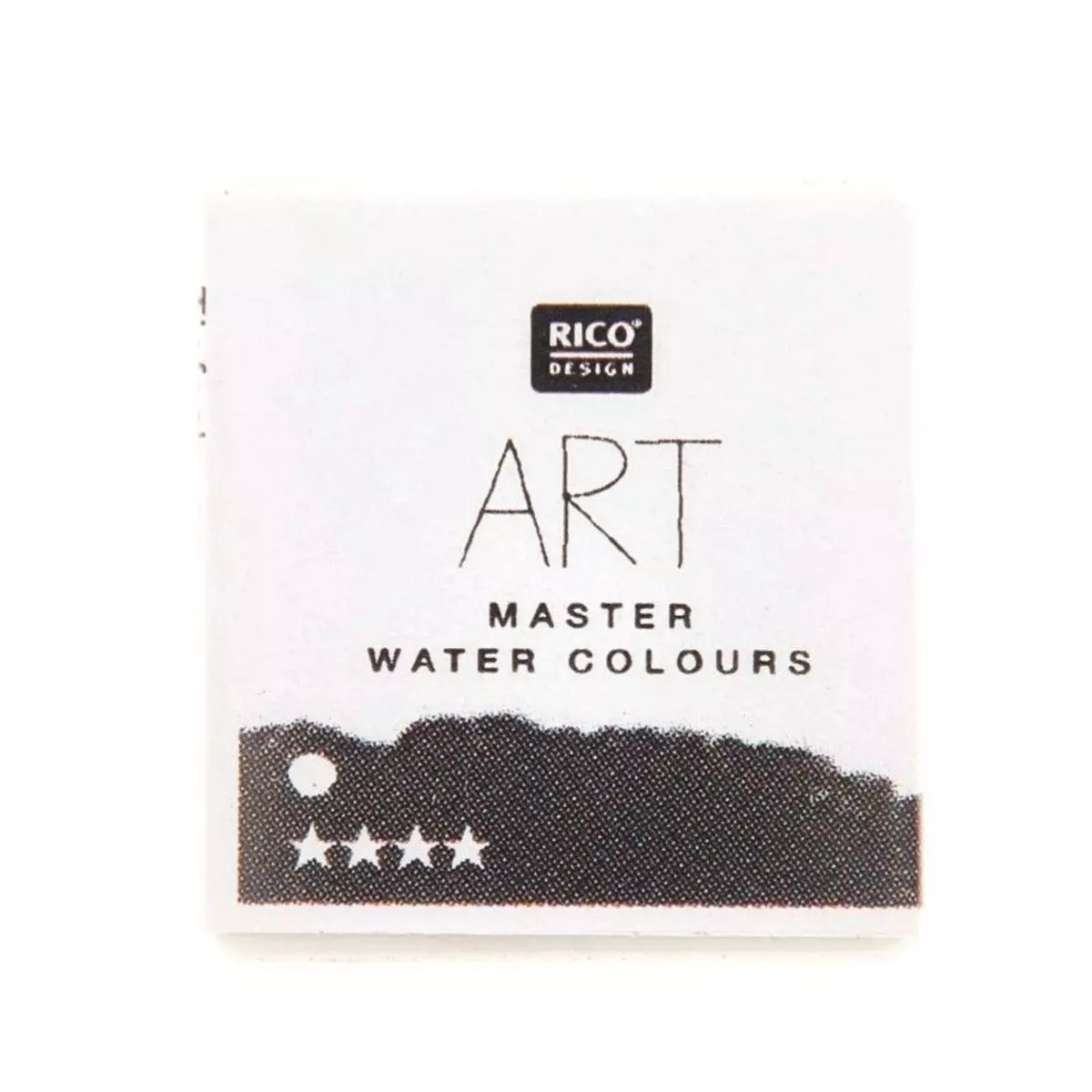 RICO DESIGN Peinture Aquarelle - Noir profond - 1/2 godet