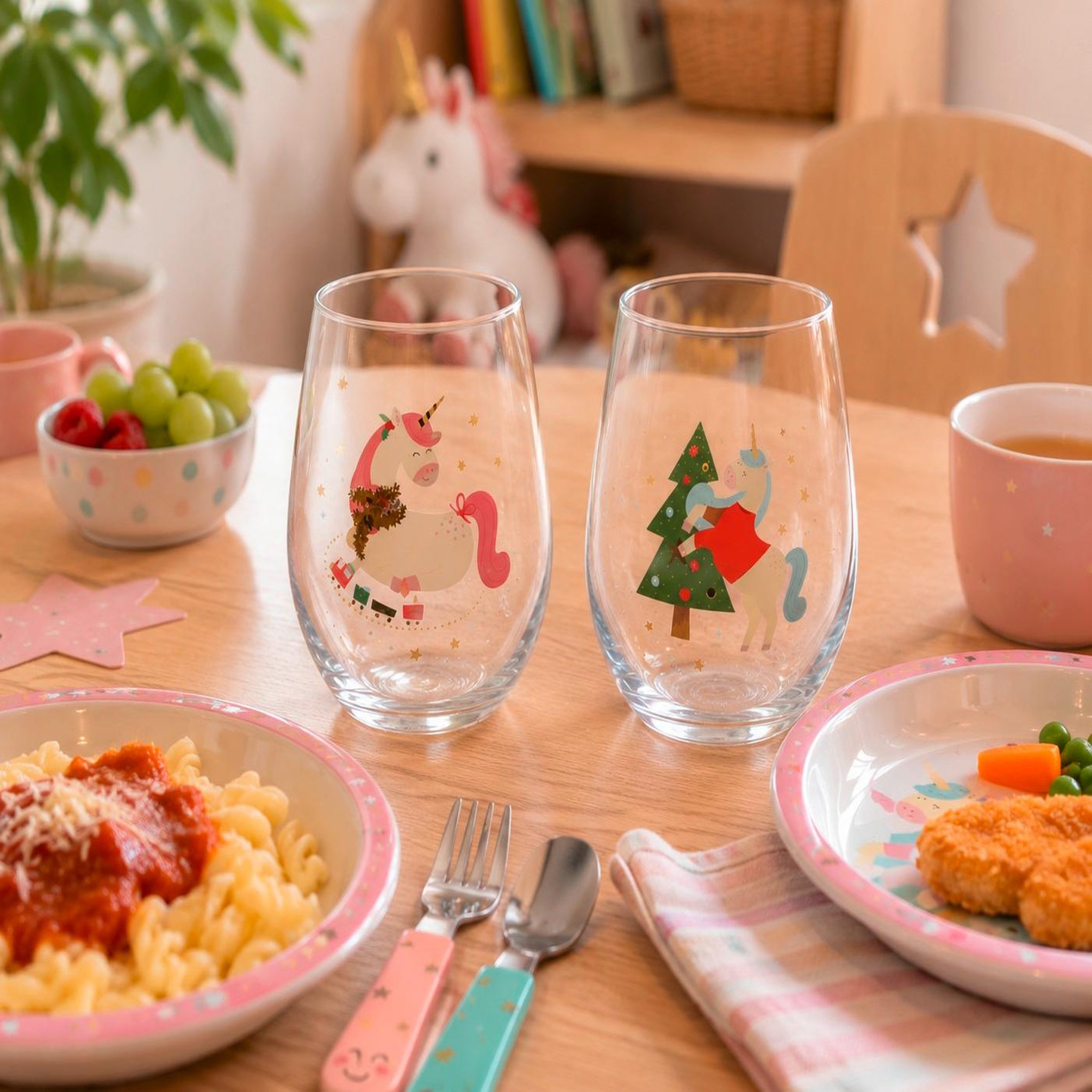 Voir la diapositive 5 : Eden Set de 2 grands verres licorne – 570 ml