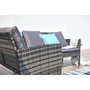 Voir la diapositive 4 : CONCEPT USINE Salon de jardin 8 places en résine noir gris CORDOBA