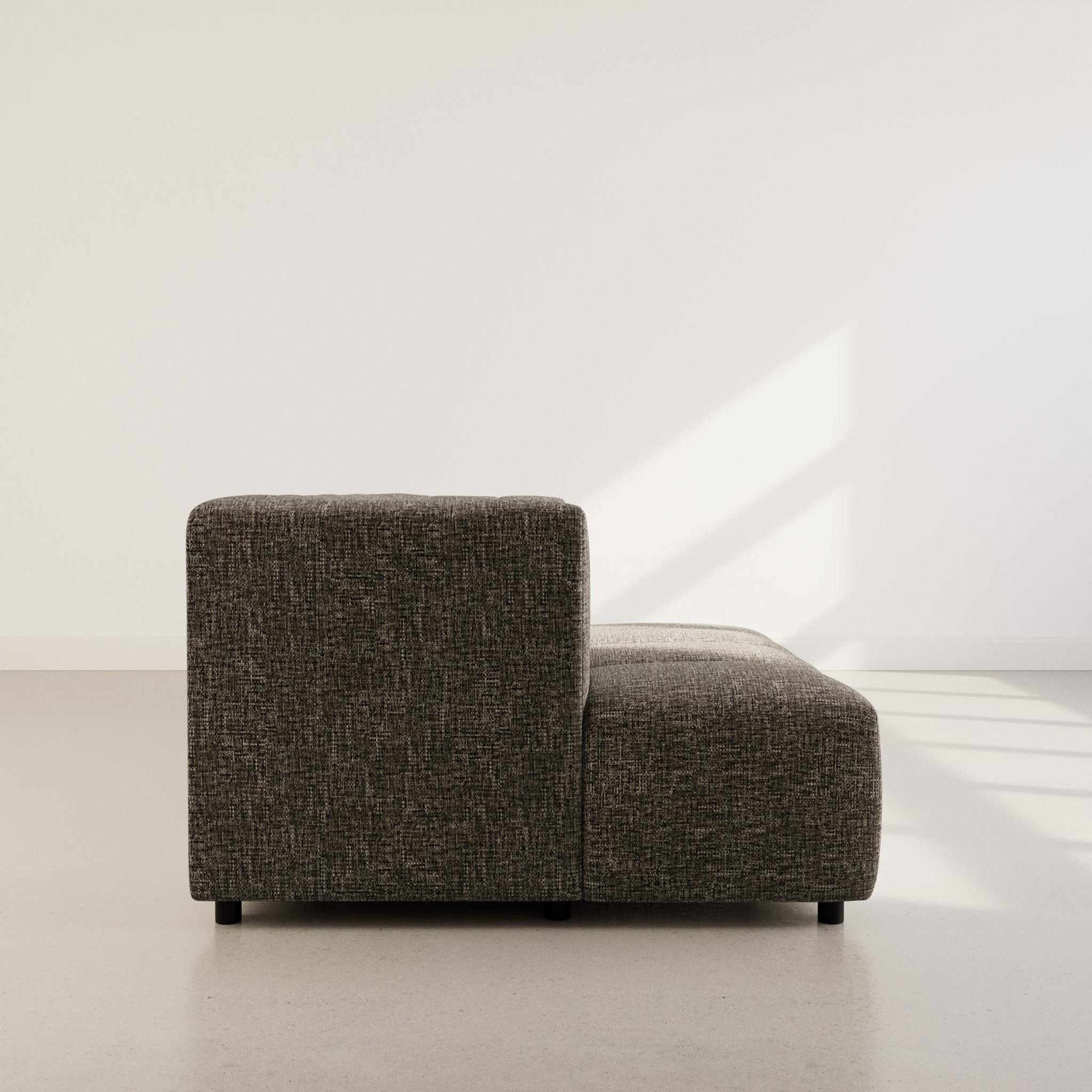 Voir la diapositive 6 : LISA DESIGN Curtis - canapé d'angle gauche 4 places avec accoudoir en tissu texturé