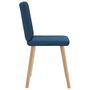Voir la diapositive 5 : VIDAXL Chaises a manger lot de 4 bleu tissu