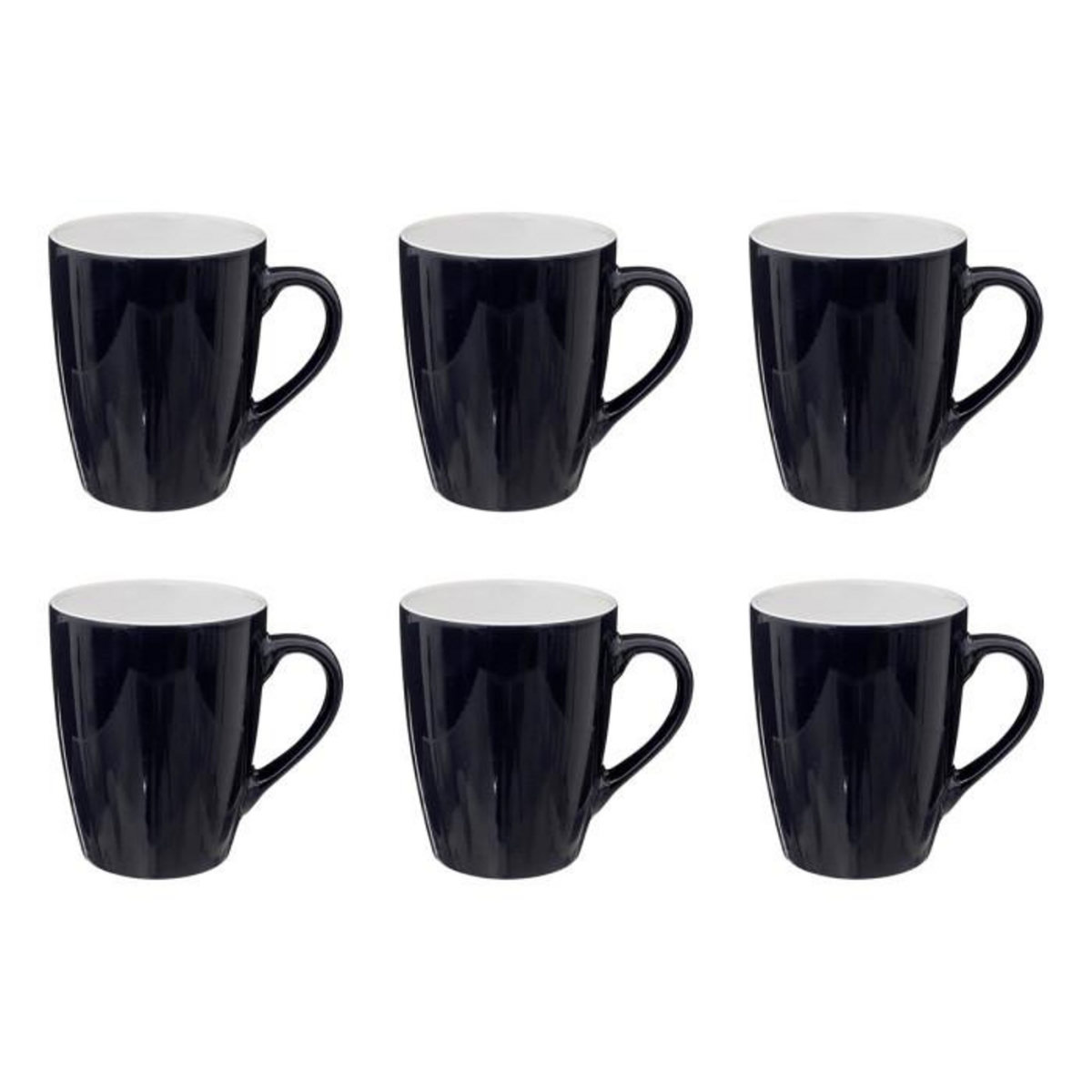 SECRET DE GOURMET Lot de 6 Mugs  Colorama  38cl Bleu