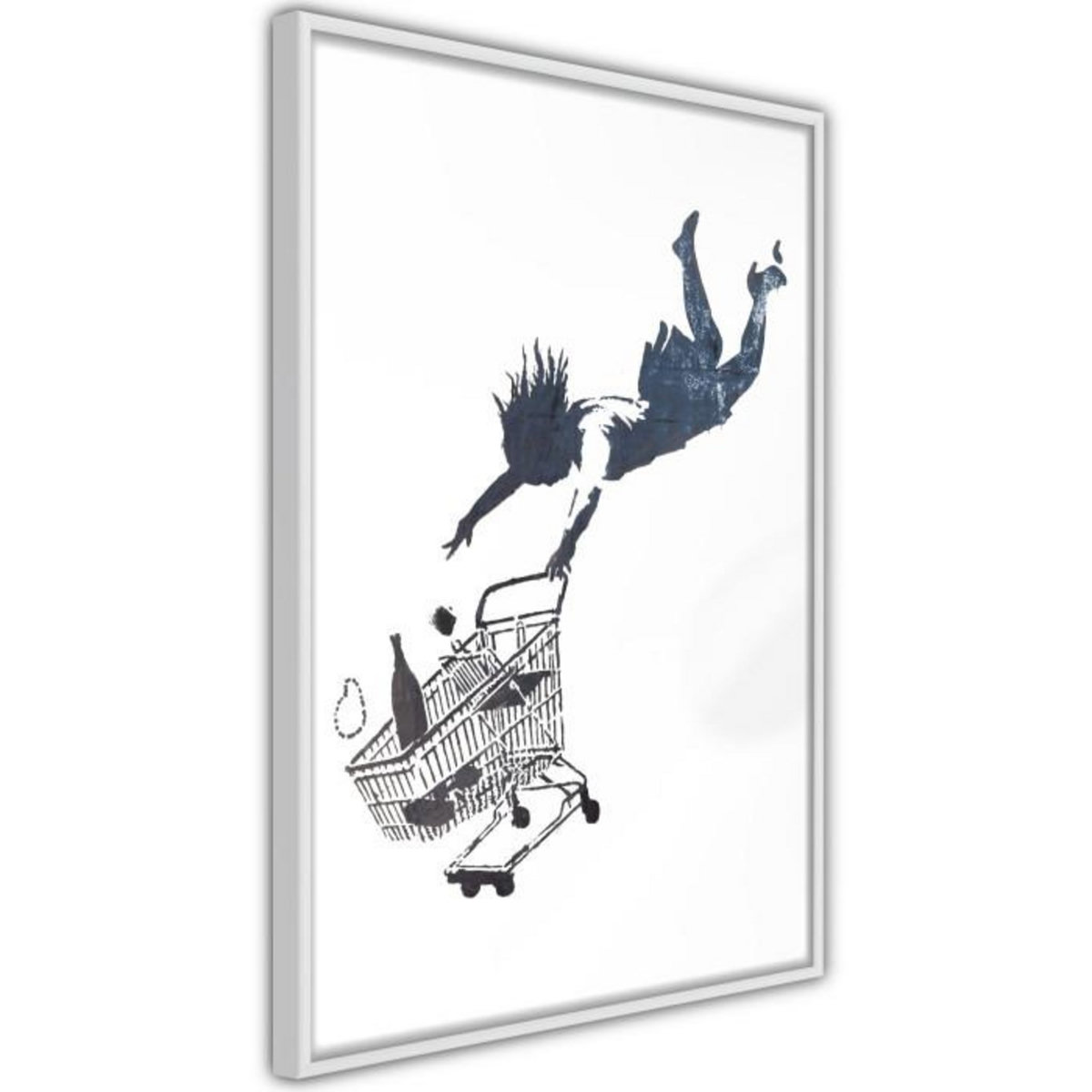 Paris Prix Affiche Murale Encadrée  Banksy Shop Until You Drop