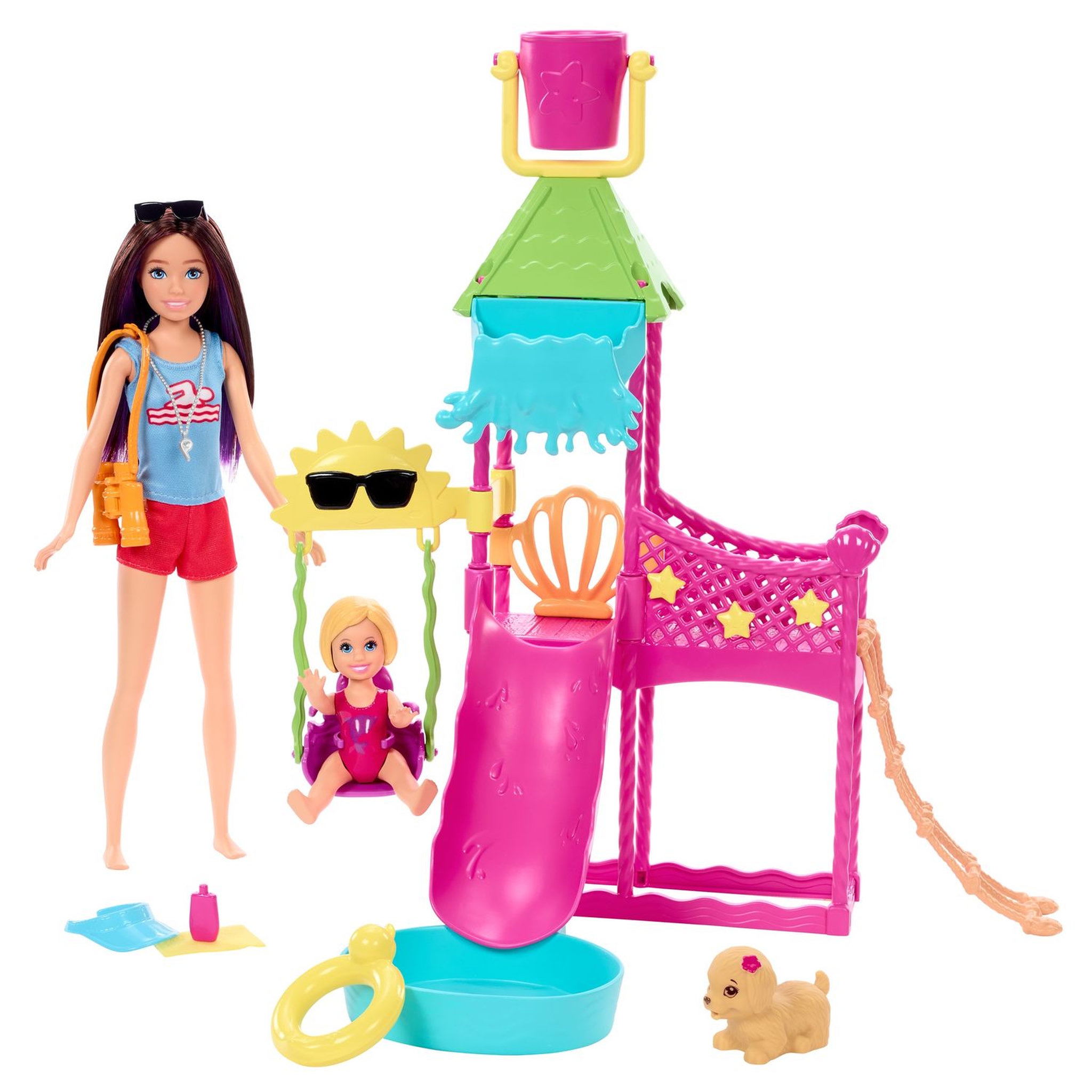 Voir la diapositive 2 : BARBIE Coffret Barbie Skipper Parc aquatique