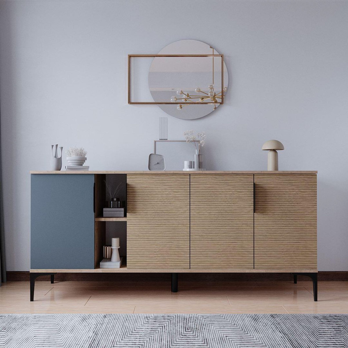 Habitat et Jardin Buffet en bois  Tarz  - 180 x 40 x 79 cm - Marron