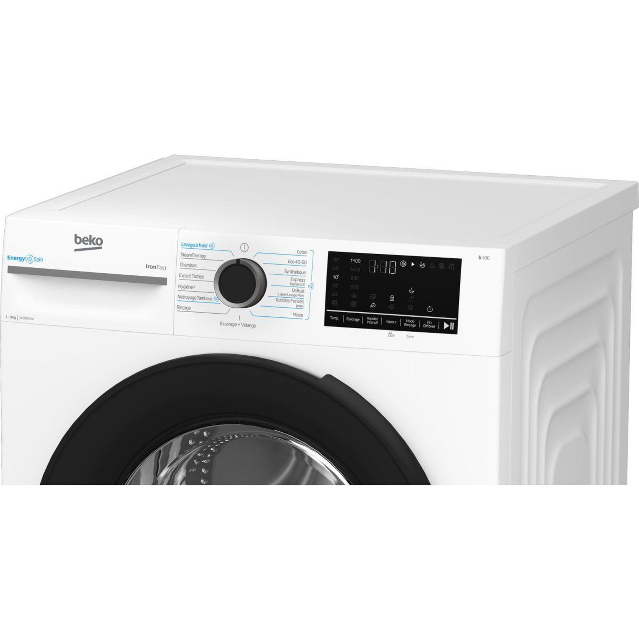 Voir la diapositive 4 : Beko Lave linge hublot energyspin bm3wfu49411b