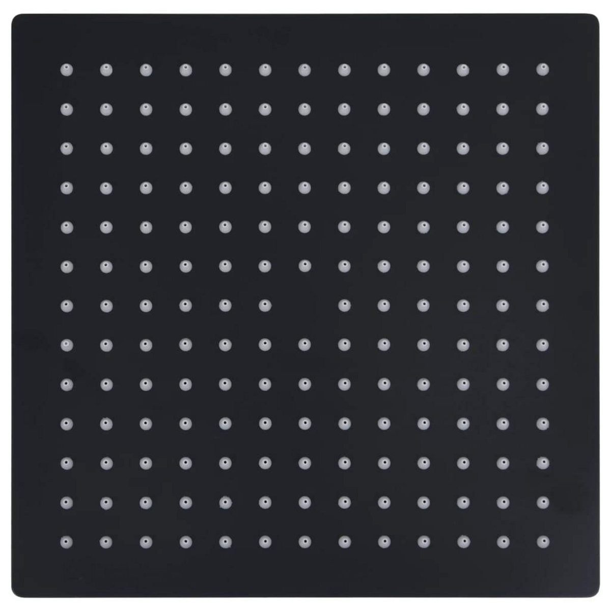 VIDAXL Pomme de douche pluie Acier inoxydable 30x30 cm Carree Noir
