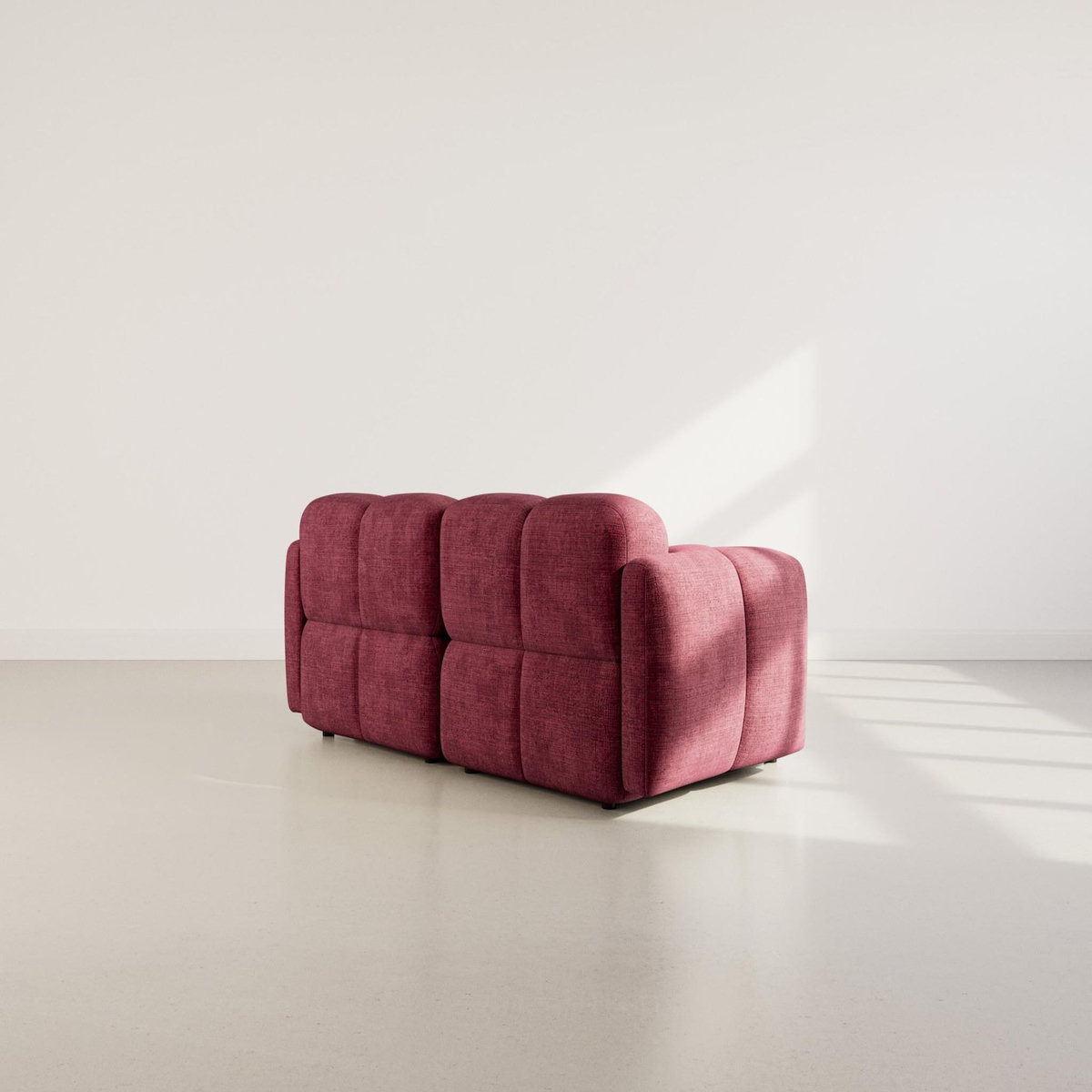 LISA DESIGN Grace - canapé modulable 2 places en velours texturé