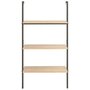 Voir la diapositive 3 : VIDAXL Etagere inclinee 3 niveaux Marron clair et noir 64x35x120,5 cm