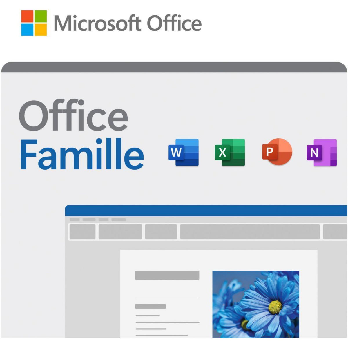 MICROSOFT Logiciel de bureautique Office Famille 2024