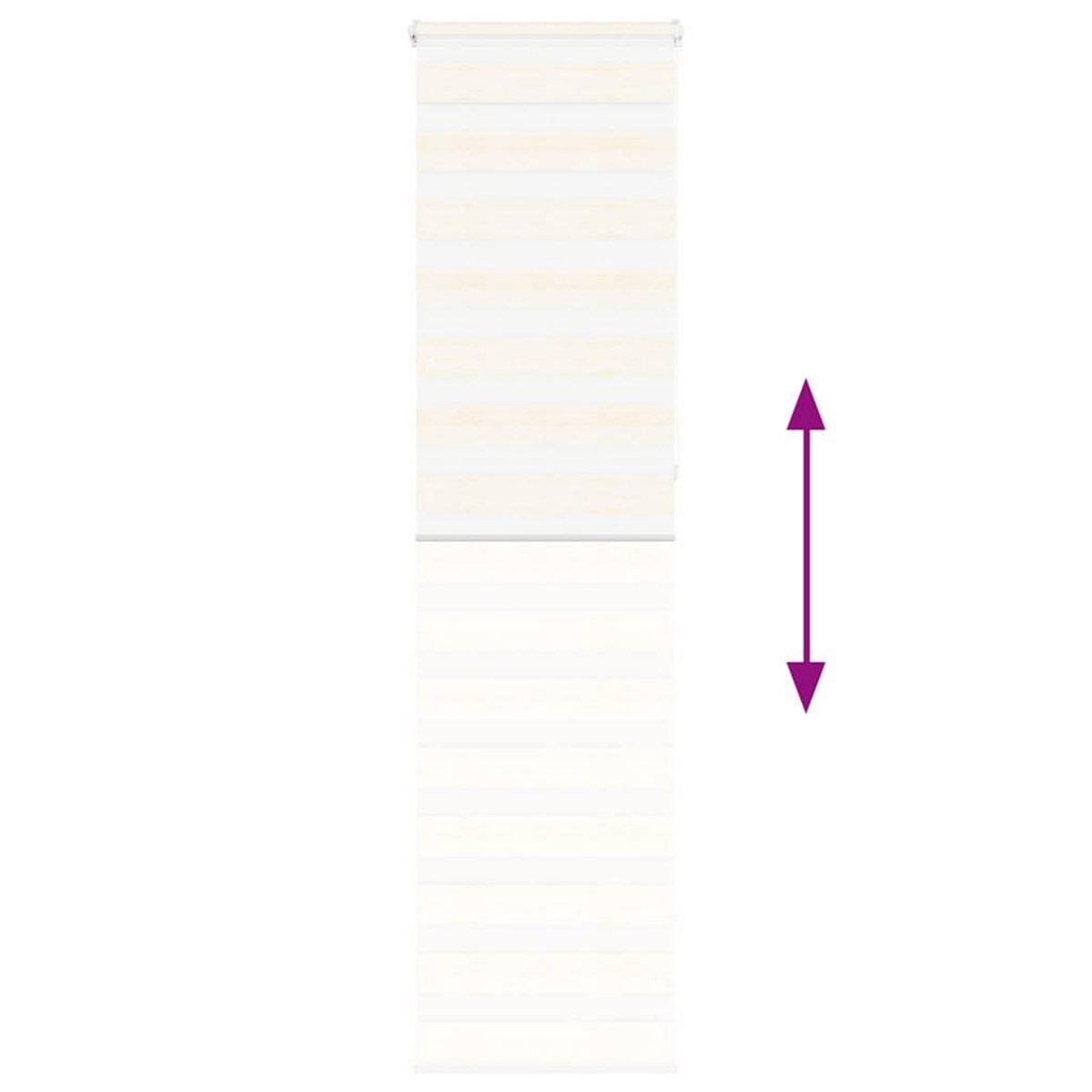 VIDAXL Store zebre beige marbre largeur du tissu 60,9 cm polyester