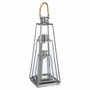 Voir la diapositive 5 : ATMOSPHERA Lot de 3 Lanternes Exterieur  Vérone  73cm Inox & Verre