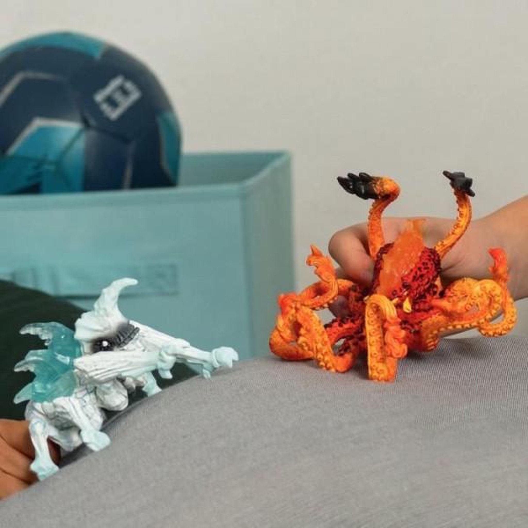 Voir la diapositive 4 : Schleich Figurines duo pieuvre de lave vs insecte de glace, schleich 70826 eldrador creatures, pour enfant des 6 ans