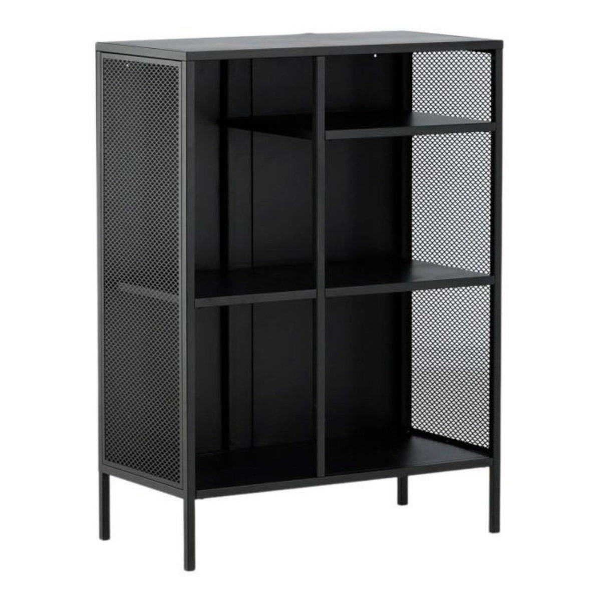 Paris Prix Étagère 3 Niveaux en Métal  Misha  110cm Noir