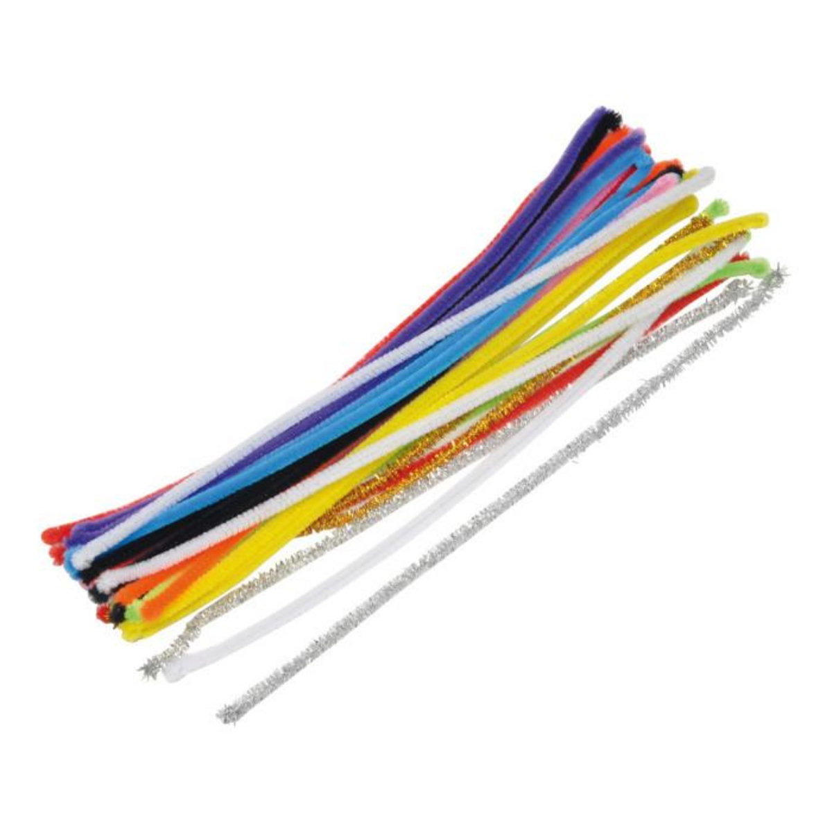 Paris Prix Lot de Brins de Chenille  Longs  36cm Multicolore