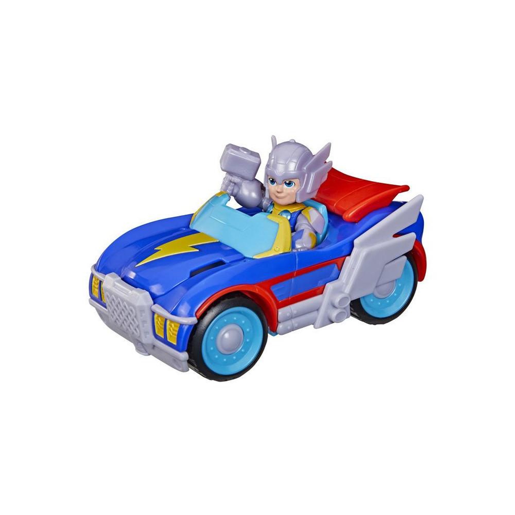 Voir la diapositive 2 : HASBRO Figurine Thor de 7,5 cm et véhicule Foudremobile, Jouets de Super-héros, des 3 ans, Iron Man et Ses Amis Extraordinaires Marve
