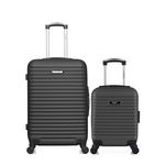 BLUESTAR Lot de 2 - Valises weekend et cabine XXS BRAZILIA. Coloris disponibles : Orange, Gris, Beige