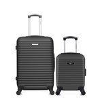 BLUESTAR Lot de 2 - Valises weekend et cabine XXS BRAZILIA. Coloris disponibles : Gris, Beige, Orange