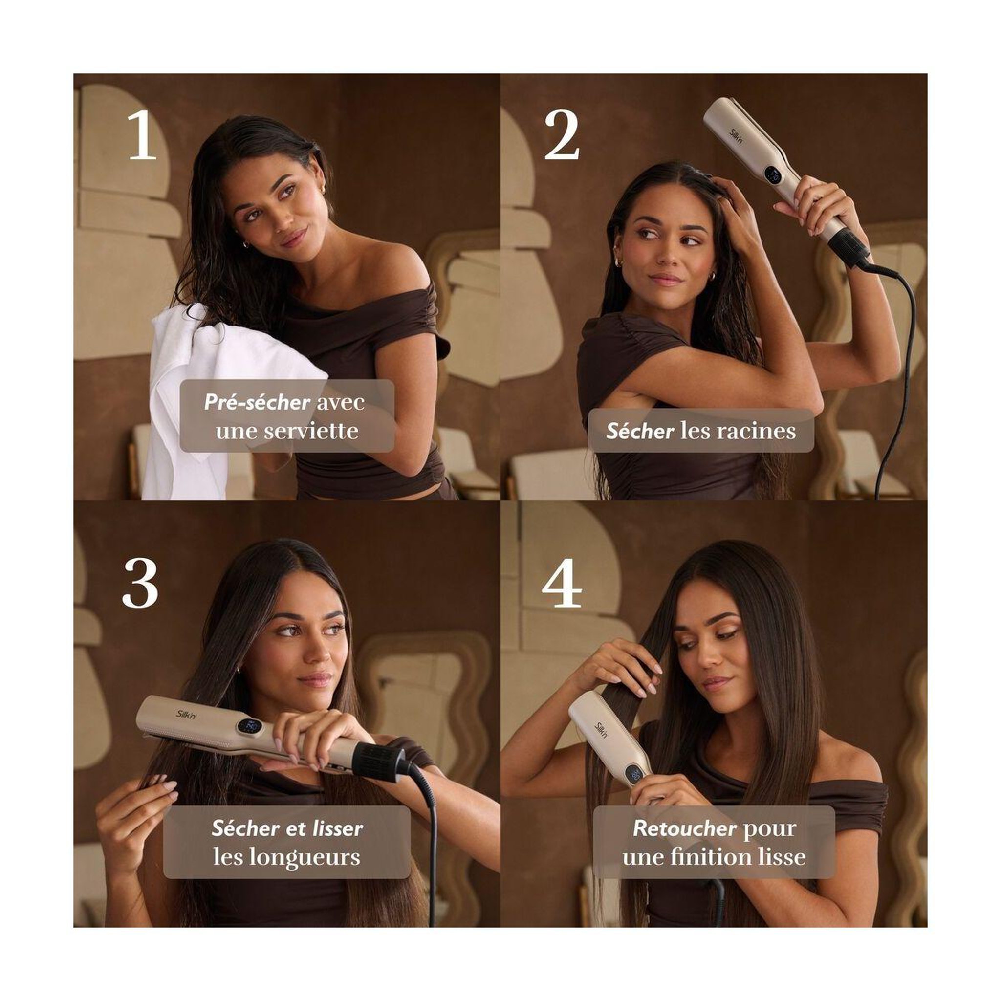 Voir la diapositive 5 : SILK'N Lisseur séchant SilkyAir Trinity 3 en 1