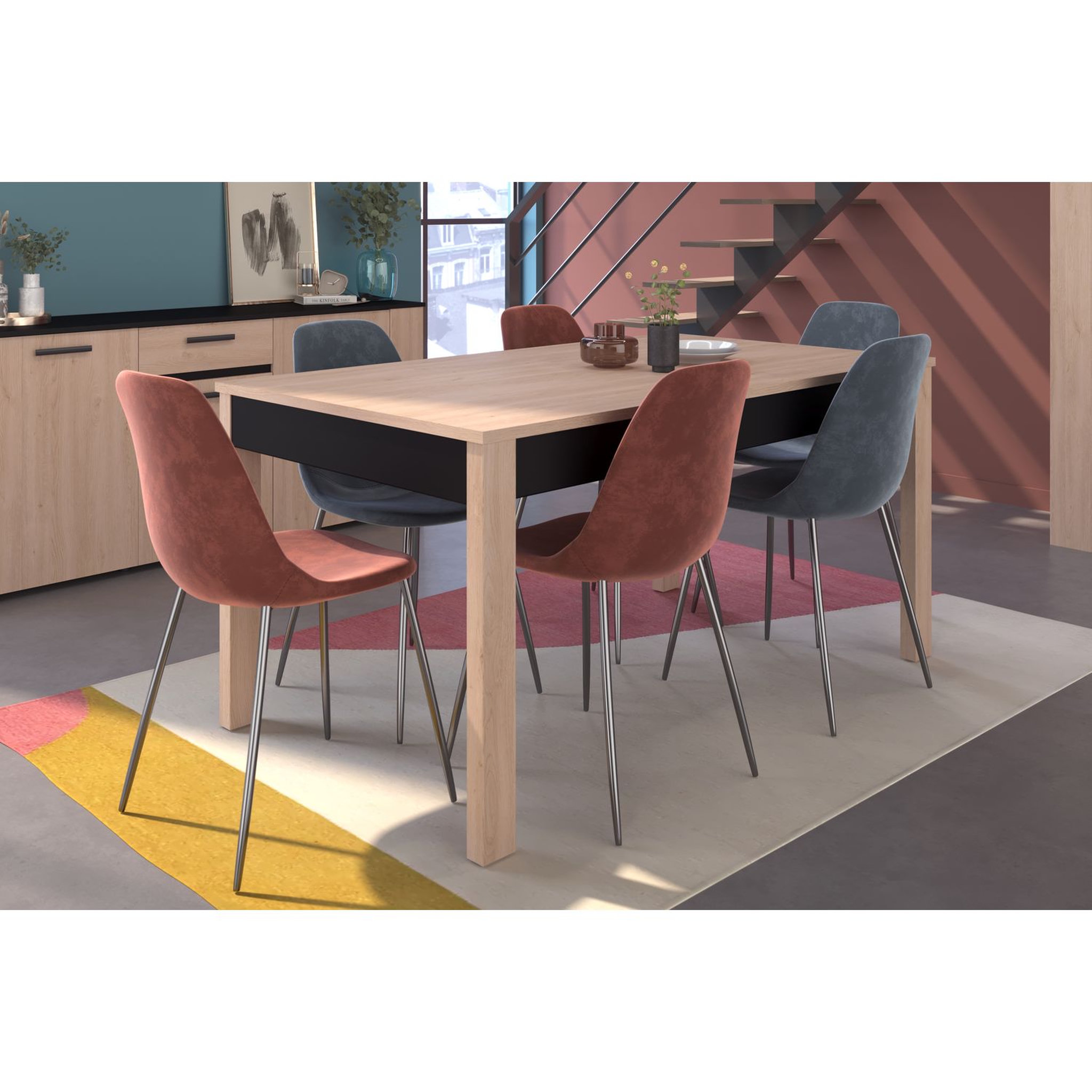 Voir la diapositive 8 : Table de séjour salle à manger extensible L157/207 cm LOLA