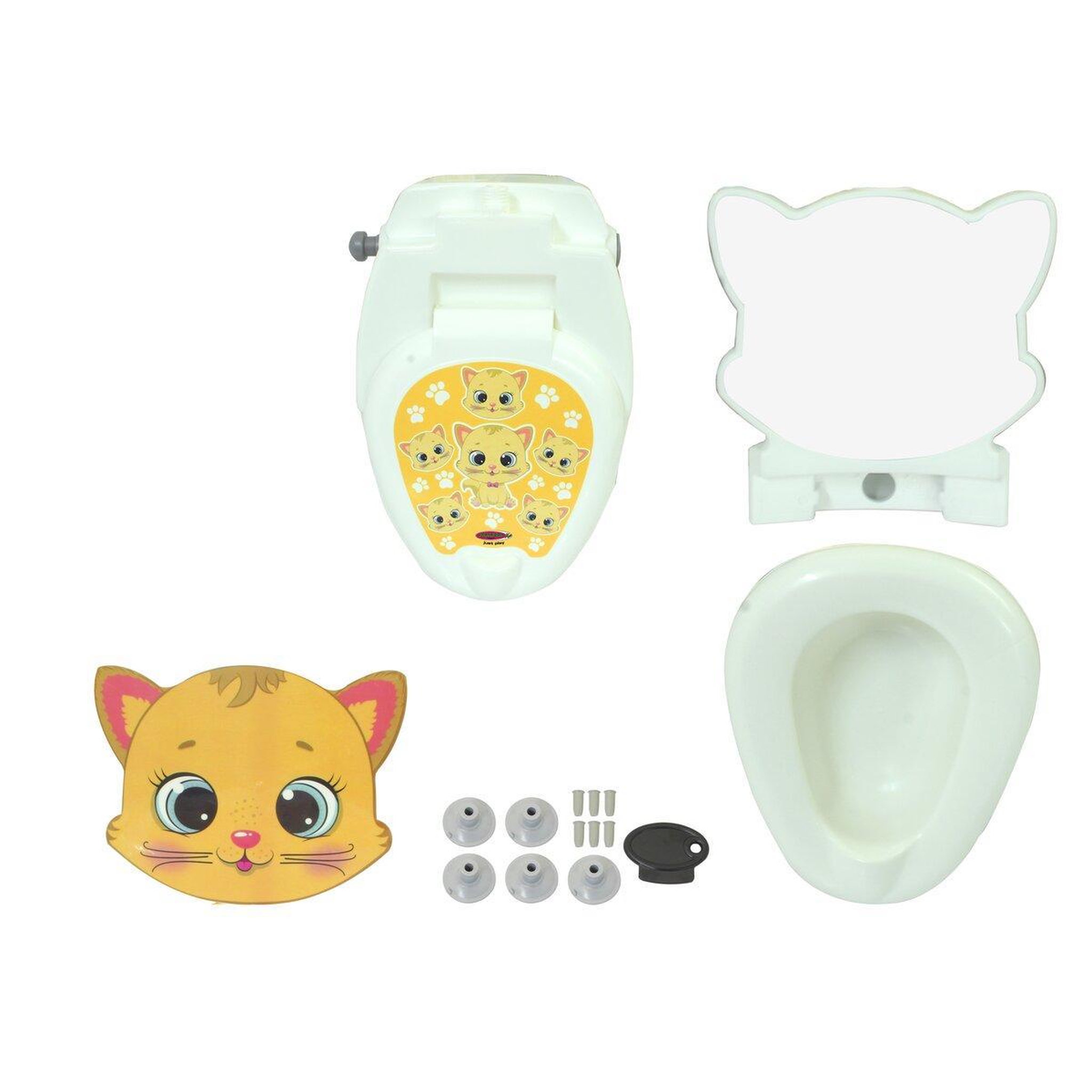 Voir la diapositive 2 : Jamara My small Toilet - motif chat