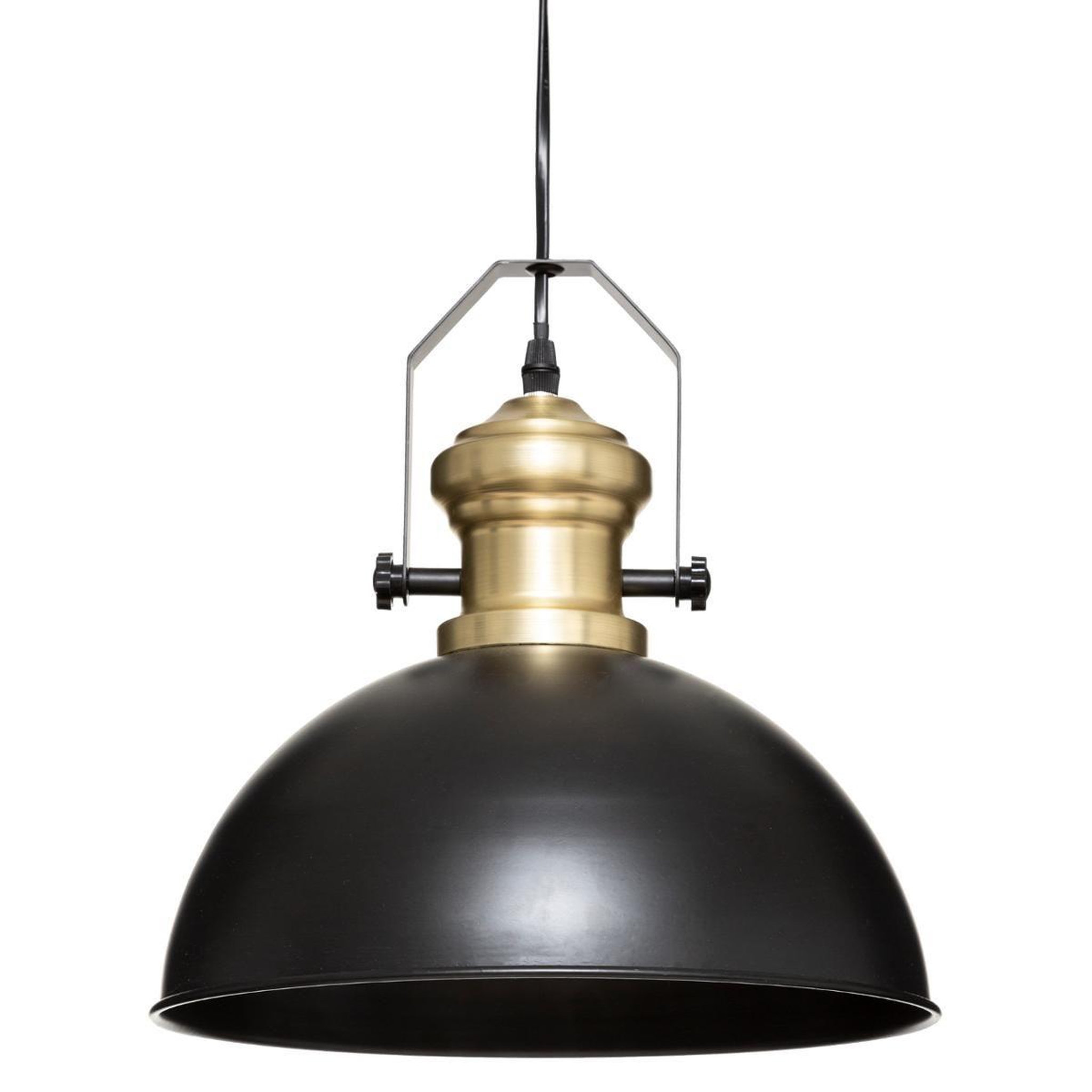 ATMOSPHERA Lampe suspension en métal  flower  32cm noir