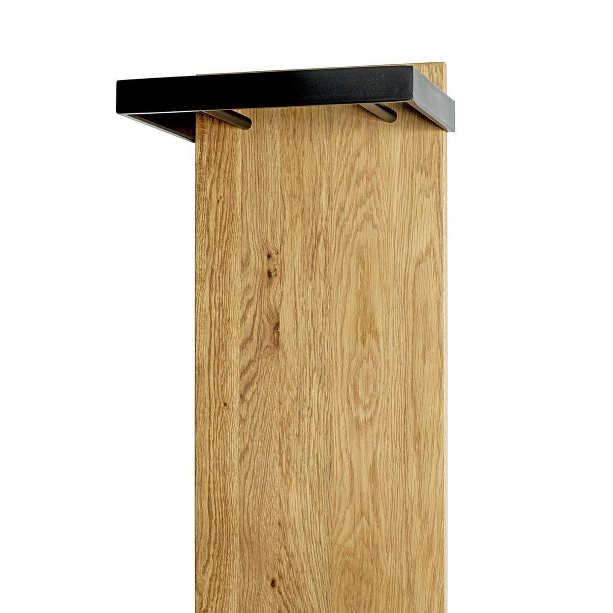Voir la diapositive 4 : Paris Prix Porte-manteau mural  amazonia  175cm chêne & noir