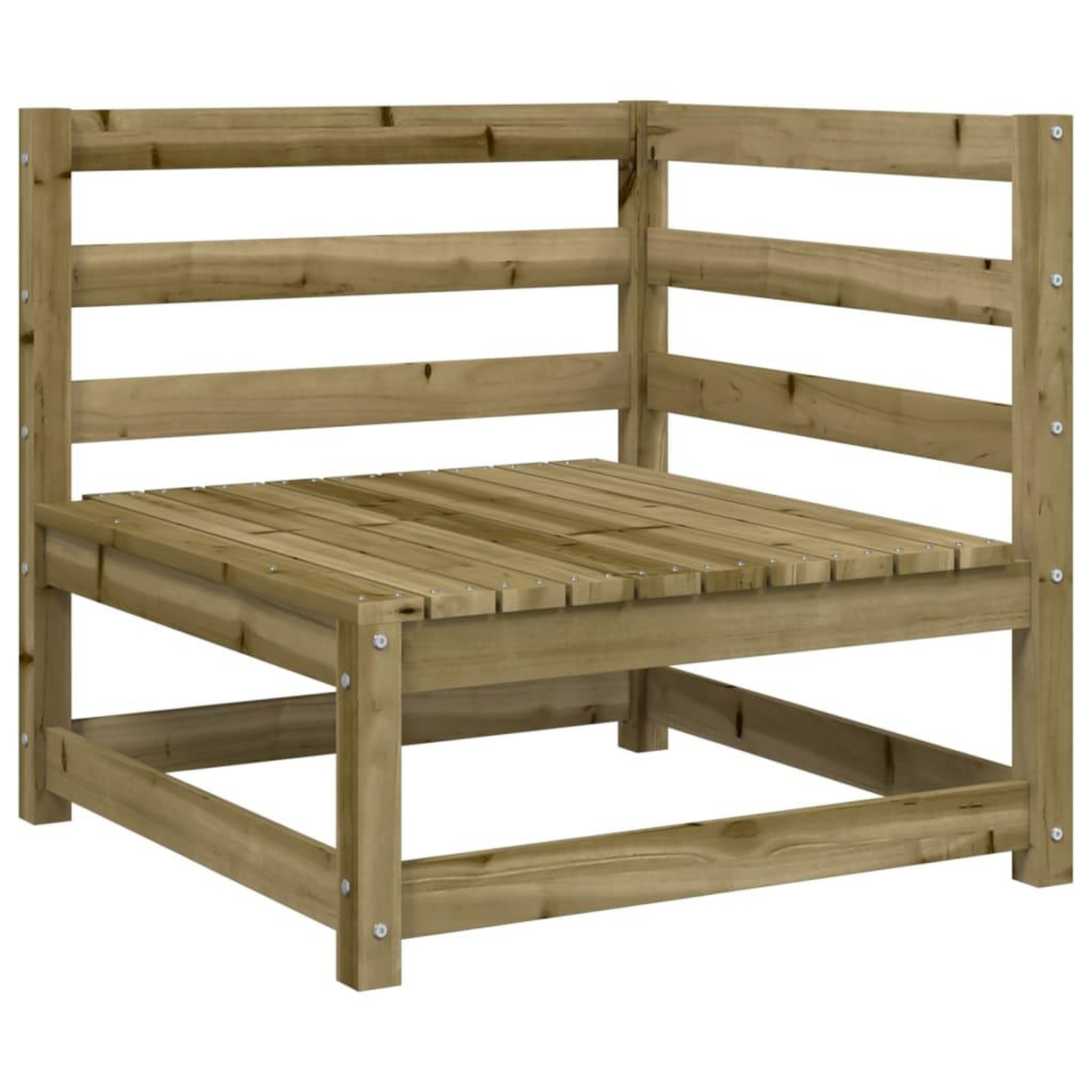 Voir la diapositive 4 : VIDAXL Salon de jardin 5 pcs bois de pin impregne