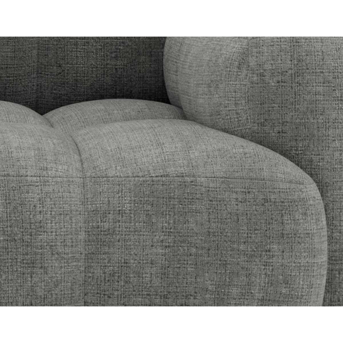 LISA DESIGN Grace - canapé modulable 3 places en velours texturé