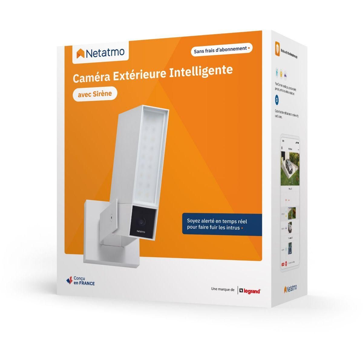 NETATMO Caméra de surveillance Wifi blanche avec sirène
