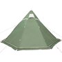 Voir la diapositive 5 : VIDAXL Tente de camping tipi 5 personnes vert impermeable