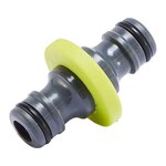 GARDENSTAR Double tétine pour tuyau d'arrosage - D13mm