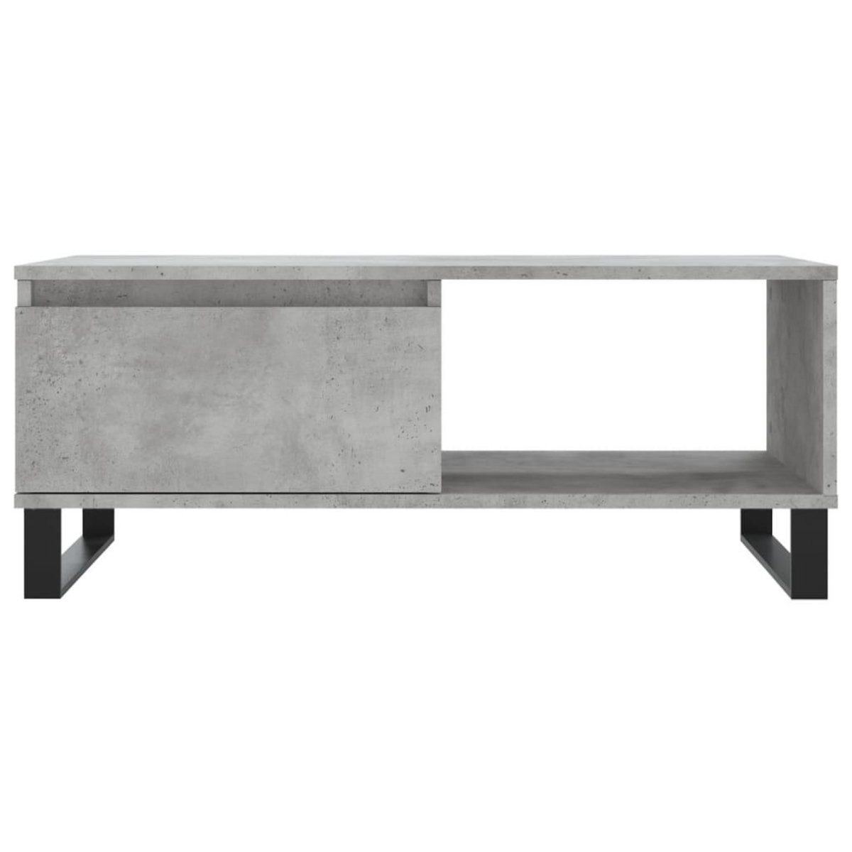 VIDAXL Table basse Gris beton 90x50x36,5 cm Bois d'ingenierie