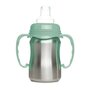 Voir la diapositive 5 : THERMOBABY Tasse d'apprentissage - THERMOBABY - Inox - 180 ml - Vert Cactus - Ergonomique et anti-fuites