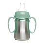 Voir la diapositive 5 : THERMOBABY Tasse d'apprentissage - THERMOBABY - Inox - 180 ml - Vert Cactus - Ergonomique et anti-fuites