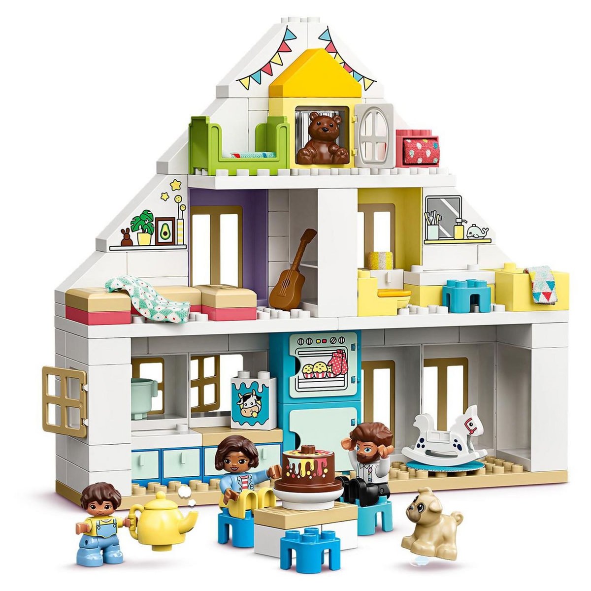 LEGO DUPLO Ma Ville 10929 La Maison Modulable 3 en 1, Maison de Poupée, Jouet Enfant 2 ans