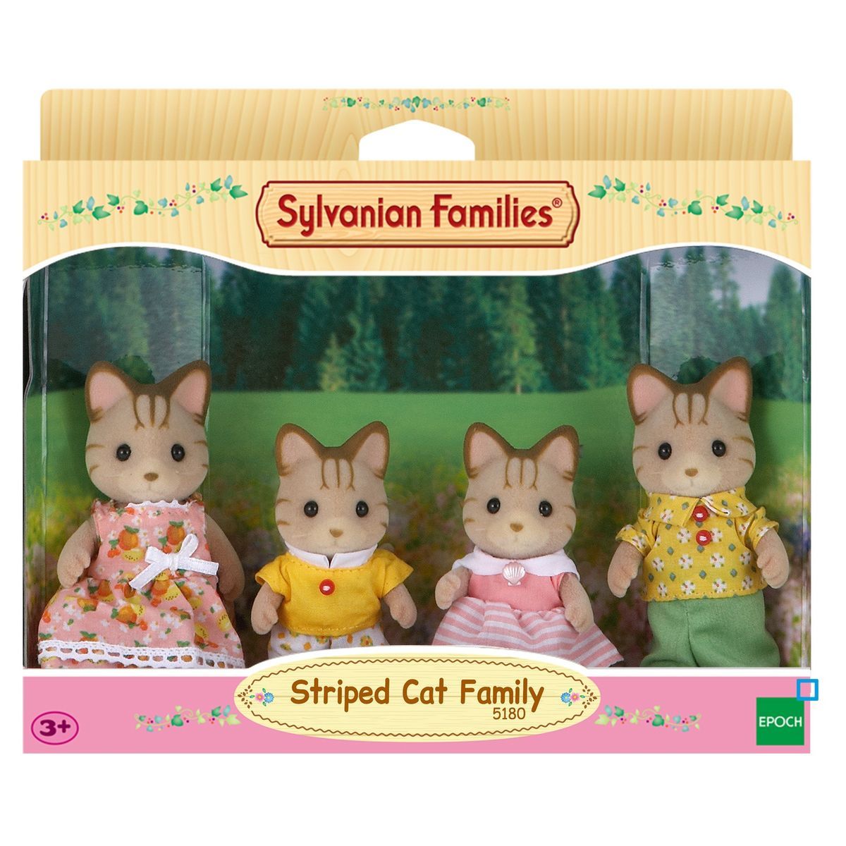 Epoch d'Enfance 5180 - Famille Chat Tigre - Sylvanian Families