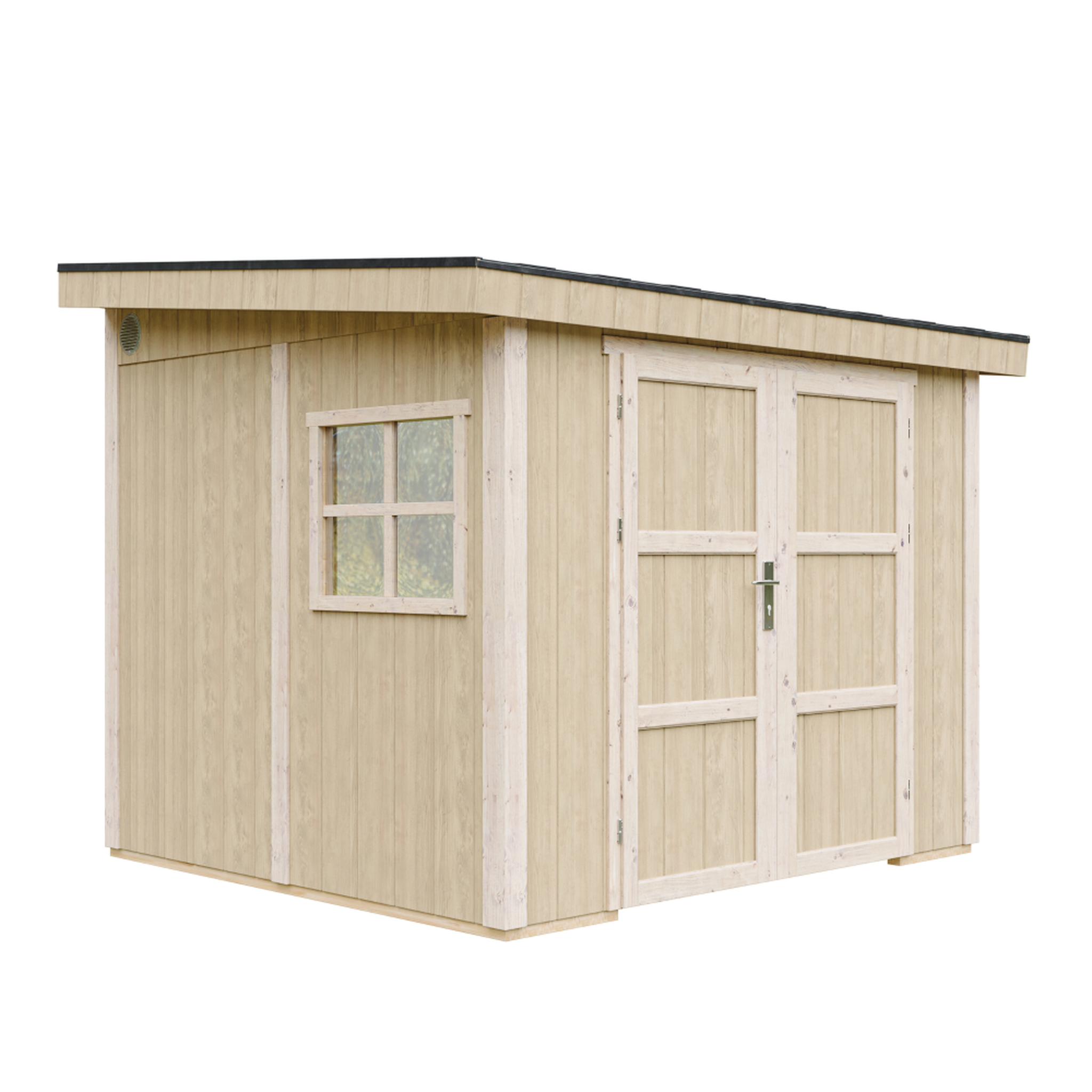 Voir la diapositive 2 : TIMBELA Abri de jardin qualité premium 5,9 m² 231x248x294 cm sans plancher et paroi latérale m938b