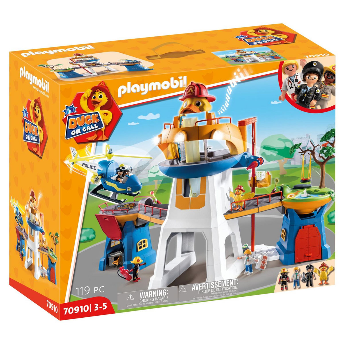 PLAYMOBIL 70910 - Duck on Call - Quartier général 
