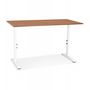 Voir la diapositive 2 : Paris Prix Bureau Hauteur Réglable  Mathew  160cm Blanc & Noyer